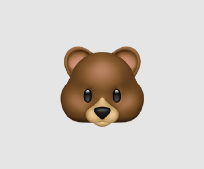 emoji icon of bear